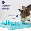 Petstages Hunt N Snack Mat Cat Slow Feeder - Blue