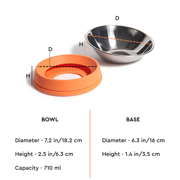 HUFT Quintessential Wide Cat Bowl - 710 ml