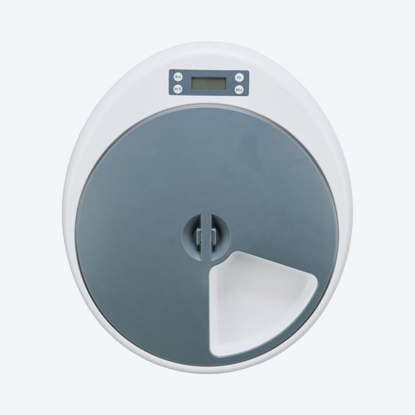 Trixie TX4+1 Automatic Food Dispenser For Dogs & Cats - White & Grey